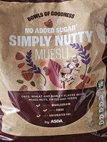 No Added Sugar Simply Nutty Muesli (Asda Bowls Of Goodness)