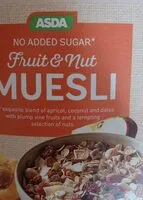 No added sugar fruit and nut muesli (Asda)