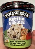 Peanut Butter Ice Cream with Sweet & Salty Pretzel Swirls & Brownie Pieces (Ben & Jerry's)