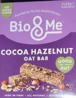 Cocoa Hazelnut Oat Bars (Bio & Me)