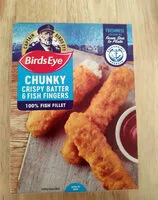 Chunky crispy batter fish fingers (Birds Eye)