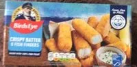 crispy batter fish fingers (Birds Eye)