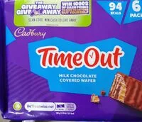 TIME OUT MILK CHOCOLATE COVERED WAFER (Cadbury)