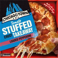 Takeaway Stuffed Crust Loaded Pepperoni with Tomato Sauce Filled Crust (Chicago Town)