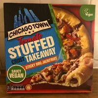 Tomato Stuffed Crust Takeaway Sticky BBQ Jackfruit Pizza (Chicago town)