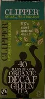 Organic decaf green tea (Clipper)