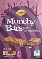 Dairyfine Munchy Bars RAISIN Oat flakes, whole whe (Dairyfine)