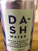 British sparkling spring water infused with wonky blackcurrants (Dash, Dash water)