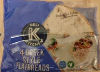 4 Greek Style Flatbreads