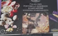 Italian Ham, Portobello Mushroom & Mascarpone Woodfired Sourdough Pizza (Deluxe Lidl)