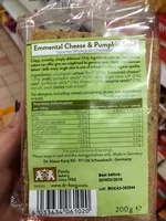 Organic crispbread emmental & pumpkin seeds (Dr karg's)