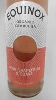 Pink grapefruit and guava organic kombucha (Equinox)
