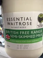 Essential Waitrose Semi-skimmed Milk 1.7% Fat 4 Pints (Essential waitrose & partners)