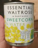 Sweetcorn in water (Essential Waitrose, Waitrose)