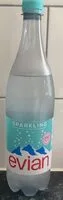 Sparkling carbonated natural mineral water (Evian)