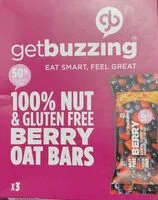 3 Nut Free Blueberry, Raspberry & Strawberry Soft Oat Bars (getbuzzing)