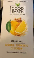 Ginger, Tumeric & Lemon Herbal Tea (Good Earth)