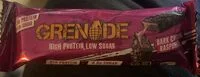 Grenade High Protein Bar Dark Chocolate Raspberry Flavor (Grenade)