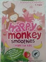 Monkey Smoothies Strawberry & Banana 4 x (Happy Monkey Smoothie)