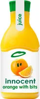 Orange juice with bits
