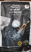 ridge cut sea salted potato crisps (Lidl)