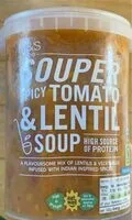Spicy Tomato & Lentil Souper Soup
