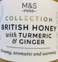 British honey with turmeric and ginger