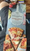 Stonebaked pizza double cheese and ham (Marks & Spencer)