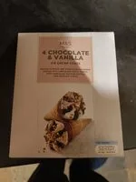 Chocolate and Vanilla Ice Cream Cones (Marks & Spencers)