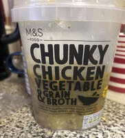 Chunky Chicken Vegetable & Grain Broth (Marks & Spencers)