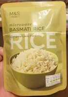 cooked basmati rice (Marks & Spencers)