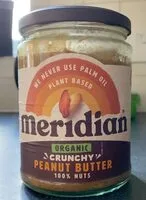 Organic crunchy peanut butter (Meridian)