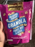 Mornflake Mighty Oats No added sugar granola fruit, nut & seed (Mornflake)