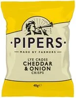 Pipers Lye Cross Cheddar & Onion Crisps (Pipers)
