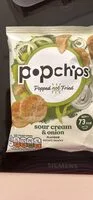 sour cream & onion flavour potato snacks (popchips)