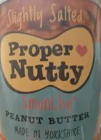 Slightly salted smunchy peanut butter (Proper Nutty)