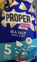 Sea salt lentil chips (proper)