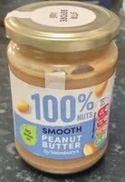 100% Nuts Smooth Peanut Butter (Sainsbury's)