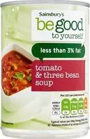 Tomato and three bean soup