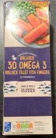 Breaded Omega 3 Pollock Fillet Fish Fingers (Sainsbury's)