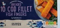 Cod fillet fish fingers (Sainsbury's)