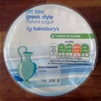 GREEK STYLE NATURAL YOGURT (Sainsbury's)