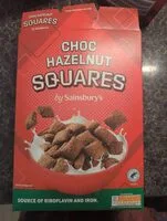 Sains burys choco hazelnut squares (Sainsbury's)