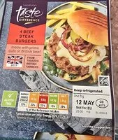 British Chuck And British Flank Beef Burgers With Salt And Pepper (Sainsbury's, Sainsbury's Taste the Difference)