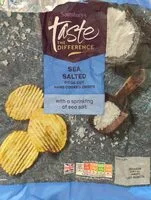 Sea salted ridge cut hand cooked crisps (Sainsbury's)