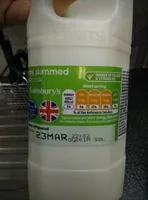SEMI SKIMMED FRESH BRITISH MILK (Sainsbury's)