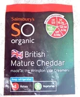 British Mature Cheddar (sainsbury's SO organic)