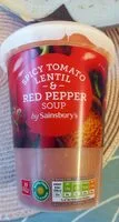 Spicy tomato, lentil and red pepper soup (Sainsbury's)