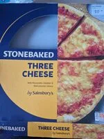 Stonebaked three Cheese pizza (Sainsbury's)