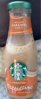 Caramel frappuccino coffee drink (Starbucks)